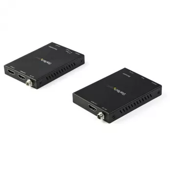 StarTech.com Kit extensor HDMI sobre CAT6 - 4K 60Hz, 3840 x 2160 píxeles, transmisor y receptor AV, 50 m, cableado, negro, HDCP