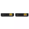 StarTech.com Kit extensor HDMI sobre CAT6 - 4K 60Hz, 3840 x 2160 píxeles, transmisor y receptor AV, 50 m, cableado, negro, HDCP