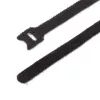 StarTech.com Bridas de velcro de 6in - pack de 50 - negro - bridas reutilizables - ajustables y flexibles - organizador de cables para gestión de cables - bridas con lazo de alambre
