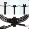 StarTech.com Bridas de velcro de 6in - pack de 50 - negro - bridas reutilizables - ajustables y flexibles - organizador de cables para gestión de cables - bridas con lazo de alambre