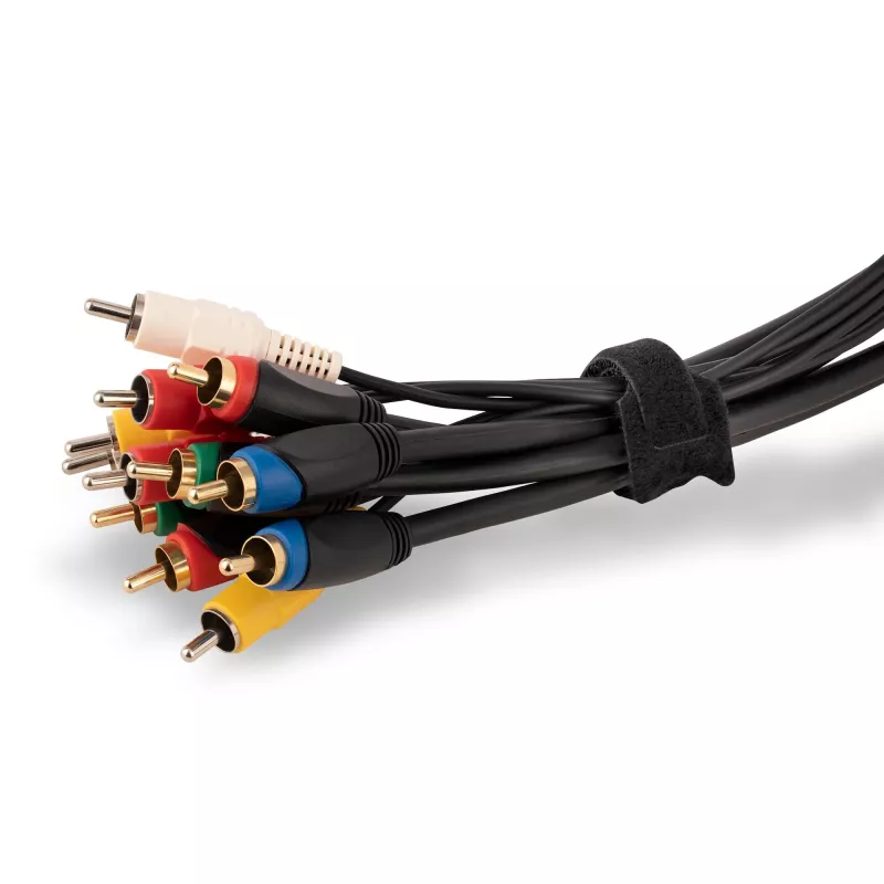 StarTech.com Bridas de velcro de 6in - pack de 50 - negro - bridas reutilizables - ajustables y flexibles - organizador de cables para gestión de cables - bridas con lazo de alambre