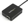 StarTech.com Convertidor USB 3.0 a fibra óptica - Adaptador USB a SFP abierto compacto - Adaptador de red USB a Gigabit - Adaptador USB 3.0 a fibra óptica, compatible con fibra multimodo (MMF)/monomodo (SMF)