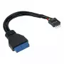 InLine Adaptador USB 3.0 a 2.0 interno USB 3.0 / 2x USB 2.0 pin header, 0,15 m