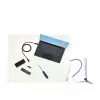 StarTech.com Alfombrilla antiestática, alfombrilla ESD para reparación de electrónica, alfombrilla antiestática de mesa/escritorio con cable de toma de tierra desmontable, ANSI/ESD S 4.1, superficie de trabajo/alfombrilla termoplástica flexible, 28x46cm (11x18