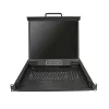 StarTech.com Consola KVM para rack de 8 puertos con cables de 1,8 m – KVM switch integrado con monitor LCD de 19 pulgadas – Cajón KVM LCD de 1U con todas las funciones – KVM OSD – Duradero, 50.000 horas de MTBF – Compatible con USB + VGA
