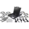 StarTech.com Consola KVM para rack de 8 puertos con cables de 1,8 m – KVM switch integrado con monitor LCD de 19 pulgadas – Cajón KVM LCD de 1U con todas las funciones – KVM OSD – Duradero, 50.000 horas de MTBF – Compatible con USB + VGA