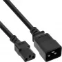 InLine Cable adaptador de corriente, IEC-60320 C20 a C13, 3x1,5 mm², máx. 10 A, 1 m
