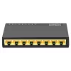 Intellinet Switch Gigabit Ethernet de 8 puertos, tamaño sobremesa, plástico, IEEE 802.3az (Energy Efficient Ethernet), negro