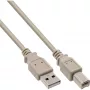 Cable USB 2.0 Type-A macho / Type-B macho gris 1,8m InLine 34518L