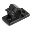 StarTech.com 100 clips autoadhesivos para gestión de cables negro – organizador de cables de red/Ethernet/escritorio/ordenador – soporte adhesivo para cables – clip autoadhesivo de nailon UL/94V-2 ignífugo