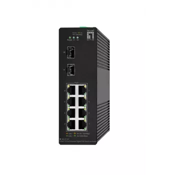 Switch gestionado LevelOne Hilbert 10 puertos Gigabit PoE industrial Smart Lite