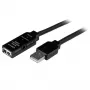 StarTech.com cable de extensión activo USB 2.0 de 20m - M/H, 20 m, USB A, USB A, USB 2.0, conector macho/conector hembra, negro