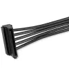 StarTech.com cable adaptador divisor de alimentación SATA de 4x, SATA de 15 pines, 4 x SATA, 0,4 m, conector macho, conector hembra, negro