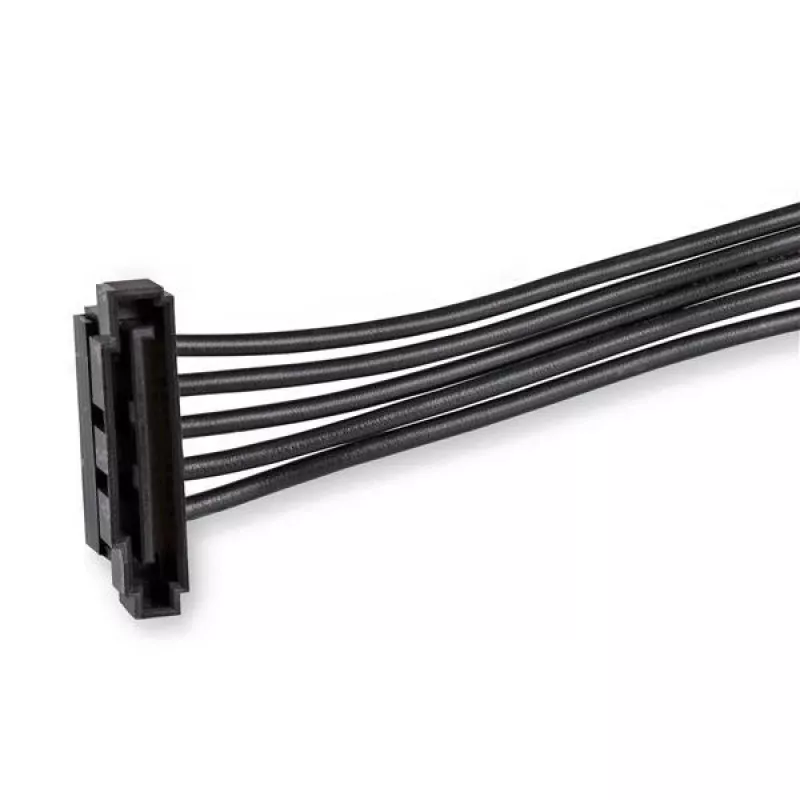 StarTech.com cable adaptador divisor de alimentación SATA de 4x, SATA de 15 pines, 4 x SATA, 0,4 m, conector macho, conector hembra, negro