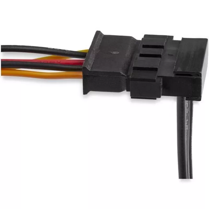 StarTech.com cable adaptador divisor de alimentación SATA de 4x, SATA de 15 pines, 4 x SATA, 0,4 m, conector macho, conector hembra, negro
