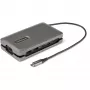 StarTech.com adaptador multipuerto USB-C – USB-C a HDMI 2.0 4K 60 Hz – hub USB de 2 puertos de 10 Gbit/s – 100 W Power Delivery Pass-Through – GbE – SD/MicroSD – mini dock USB Type-C – cable de 25 cm