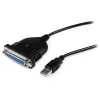 StarTech.com cable adaptador USB a paralelo DB25 para impresora de 6 ft - M/H