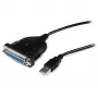 StarTech.com cable adaptador USB a paralelo DB25 para impresora de 6 ft - M/H