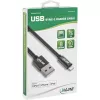 Cable USB Lightning InLine, para iPad, iPhone, iPod, negro/aluminio, 1m certificado MFi