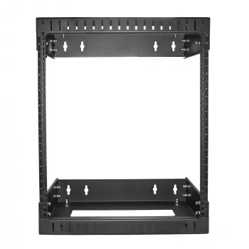 StarTech.com armario de red de pared 12U 19 pulgadas - profundidad ajustable 12-20 pulgadas 2 postes rack de estructura abierta para sala de servidores para comunicación AV/datos/IT/equipos informáticos/switch con tuercas enjauladas y tornillos