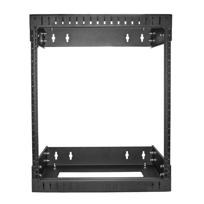 StarTech.com armario de red de pared 12U 19 pulgadas - profundidad ajustable 12-20 pulgadas 2 postes rack de estructura abierta para sala de servidores para comunicación AV/datos/IT/equipos informáticos/switch con tuercas enjauladas y tornillos