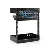 StarTech.com armario de red de pared 12U 19 pulgadas - profundidad ajustable 12-20 pulgadas 2 postes rack de estructura abierta para sala de servidores para comunicación AV/datos/IT/equipos informáticos/switch con tuercas enjauladas y tornillos