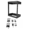 StarTech.com armario de red de pared 12U 19 pulgadas - profundidad ajustable 12-20 pulgadas 2 postes rack de estructura abierta para sala de servidores para comunicación AV/datos/IT/equipos informáticos/switch con tuercas enjauladas y tornillos