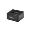 StarTech.com base de acoplamiento para discos duros Dual-Bay USB 3.0 a SATA, dock USB para discos duros, base de acoplamiento externa para SSD/HDD SATA I/II/III de 2,5/3,5 pulgadas, bahía de disco duro hot-swap, carga superior