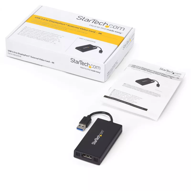 StarTech.com adaptador USB 3.0 a DisplayPort - certificado DisplayLink - 4K 30Hz