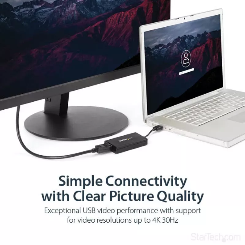 StarTech.com adaptador USB 3.0 a DisplayPort - certificado DisplayLink - 4K 30Hz