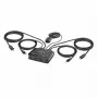 StarTech.com switch KVM de 2 puertos USB-C con cables, salida DisplayPort 4K 60Hz, KVM compacto con cables integrados de 1,2 m USB Type-C/audio, alimentado por bus - botón de control remoto/conmutación por tecla de acceso rápido
