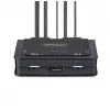 StarTech.com switch KVM de 2 puertos USB-C con cables, salida DisplayPort 4K 60Hz, KVM compacto con cables integrados de 1,2 m USB Type-C/audio, alimentado por bus - botón de control remoto/conmutación por tecla de acceso rápido