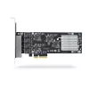 StarTech.com tarjeta de red PCIe 4 puertos 2,5 Gbit/s NBASE-T, Intel I225-V, tarjeta de red para ordenador de cuatro puertos, NIC multi-gigabit, tarjeta LAN PCI Express para servidor, interfaz Ethernet para sobremesa
