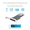 StarTech.com tarjeta de red PCIe 4 puertos 2,5 Gbit/s NBASE-T, Intel I225-V, tarjeta de red para ordenador de cuatro puertos, NIC multi-gigabit, tarjeta LAN PCI Express para servidor, interfaz Ethernet para sobremesa