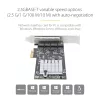 StarTech.com tarjeta de red PCIe 4 puertos 2,5 Gbit/s NBASE-T, Intel I225-V, tarjeta de red para ordenador de cuatro puertos, NIC multi-gigabit, tarjeta LAN PCI Express para servidor, interfaz Ethernet para sobremesa