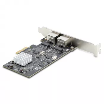 StarTech.com tarjeta de red PCIe 2 puertos 2.5Gbps NBASE-T, Intel I225-V, tarjeta de red para ordenador de dos puertos, NIC multi-gigabit, tarjeta LAN PCI Express para servidor, interfaz Ethernet para sobremesa