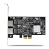 StarTech.com tarjeta de red PCIe 2 puertos 2.5Gbps NBASE-T, Intel I225-V, tarjeta de red para ordenador de dos puertos, NIC multi-gigabit, tarjeta LAN PCI Express para servidor, interfaz Ethernet para sobremesa