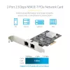 StarTech.com tarjeta de red PCIe 2 puertos 2.5Gbps NBASE-T, Intel I225-V, tarjeta de red para ordenador de dos puertos, NIC multi-gigabit, tarjeta LAN PCI Express para servidor, interfaz Ethernet para sobremesa