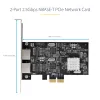 StarTech.com tarjeta de red PCIe 2 puertos 2.5Gbps NBASE-T, Intel I225-V, tarjeta de red para ordenador de dos puertos, NIC multi-gigabit, tarjeta LAN PCI Express para servidor, interfaz Ethernet para sobremesa