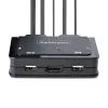 StarTech.com switch KVM de 2 puertos híbrido USB-C HDMI con cables, 4K 60Hz, KVM compacto con cables integrados de 6ft/1,8m USB-A/HDMI/audio y 4ft/1,2m USB-C host, alimentado por bus - botón de control remoto/conmutación por tecla de acceso rápido