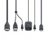 StarTech.com switch KVM de 2 puertos híbrido USB-C HDMI con cables, 4K 60Hz, KVM compacto con cables integrados de 6ft/1,8m USB-A/HDMI/audio y 4ft/1,2m USB-C host, alimentado por bus - botón de control remoto/conmutación por tecla de acceso rápido