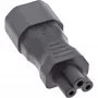 Adaptador de fuente de alimentación InLine IEC 60320 C14 / C5, 3 polos, dispositivo IEC / portátil