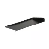 StarTech.com CABSHELF1U bandeja para rack de servidor 1U, bandeja voladiza fija para rack/armario de 19 pulgadas, 17,7 cm (7 pulgadas) de profundidad, capacidad de 15 kg (33 lb), con tuercas enjauladas y tornillos, negra