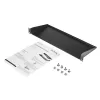 StarTech.com CABSHELF1U bandeja para rack de servidor 1U, bandeja voladiza fija para rack/armario de 19 pulgadas, 17,7 cm (7 pulgadas) de profundidad, capacidad de 15 kg (33 lb), con tuercas enjauladas y tornillos, negra