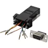 StarTech.com adaptador modular DB9 a RJ45 - F/F, DB-9, RJ-45, negro