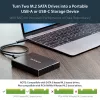 StarTech.com carcasa de unidad de doble ranura para SSD M.2 SATA - USB 3.1 (10 Gbit/s) - RAID