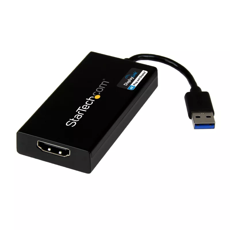 StarTech.com adaptador USB 3.0 a HDMI - 4K 30Hz Ultra HD - certificado DisplayLink - adaptador convertidor USB Type-A a HDMI para monitor - tarjeta gráfica y de vídeo externa - Mac y Windows