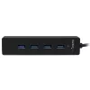 StarTech.com hub USB 3.0 SuperSpeed portátil de 4 puertos con cable integrado
