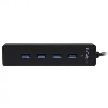 StarTech.com hub USB 3.0 SuperSpeed portátil de 4 puertos con cable integrado