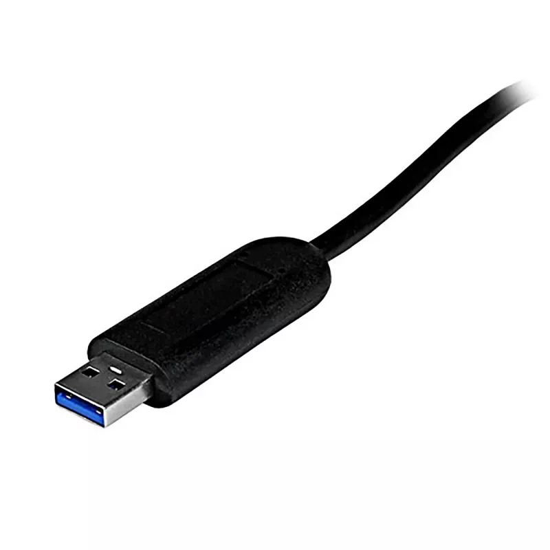 StarTech.com hub USB 3.0 SuperSpeed portátil de 4 puertos con cable integrado